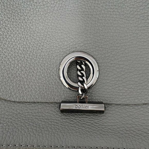 BOTKIER - Gray Crossbody Leather Purse -  ($228) - Picture 6 of 6